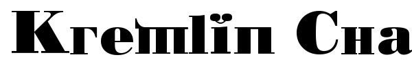 Kremlin Chairman font preview